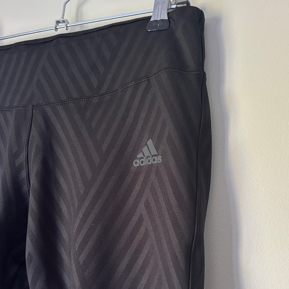 adidas Pants - Adidas Black Chevron CLIMALITE Leggings size small